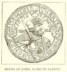 Medaille von Johann, Herzog von Sachsen von English School