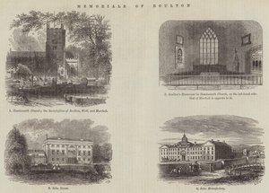 Denkmäler von Boulton (Gravur) von English School