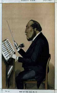 Männer des Tages, Nr. 47: "Orchestrierung", Karikatur aus Vanity Fair, 6. Juli 1872