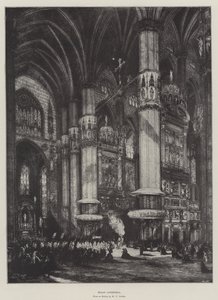 Mailänder Dom (Lithografie) von English School