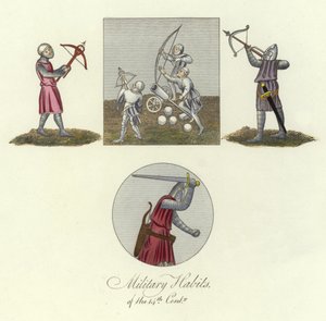 Militärische Gewohnheiten des 14. Jahrhunderts von English School