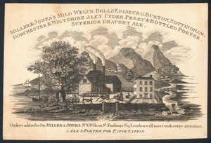 Miller & Jones, Hersteller von Ale und Porter für den Export, Visitenkarte