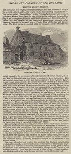 Minster Abbey, Kent (Gravur) von English School