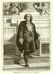 Mirabeau in der Nationalversammlung von English School