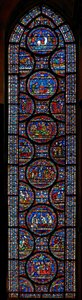 Wunderfenster mit den Geschichten von John Roxborough und Henry Beche