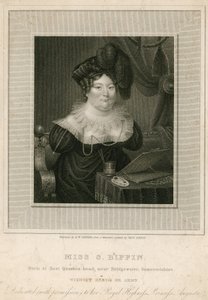 Miss Sarah Biffin, Künstlerin von English School