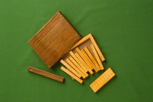 Moderne Nachbildung von Napiers Knochen von English School