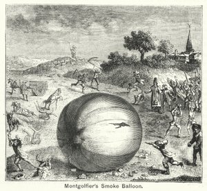 Montgolfiers Rauchballon von English School
