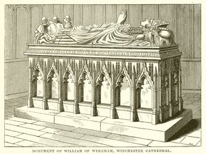 Denkmal von William von Wykeham, Winchester Cathedral