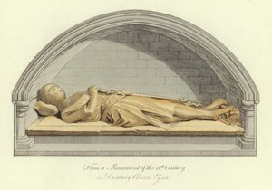 Denkmal des 12. Jahrhunderts in der Kirche von Danbury, Essex von English School