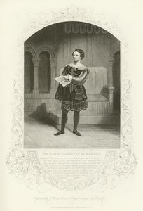 Mr. Barry Sullivan als Hamlet, Akt II, Szene ii von English School