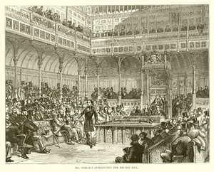 Mr. Disraeli stellt das Reformgesetz vor