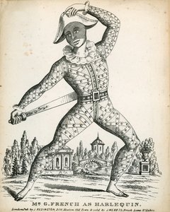 Herr G. French als Harlekin von English School