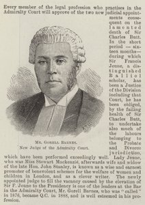 Mr. Gorell Barnes, neuer Richter des Admiralty Court (Stich)