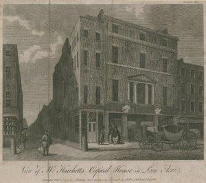 Mr. Hatchetts Kapitalhaus in Long Acre von English School