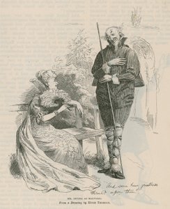 Henry Irving, Schauspieler, als Malvolio von English School