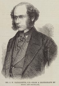 Mr. J. W. Bazalgette, CE (Gravur) von English School
