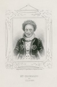Joseph Grimaldi als Clown von English School