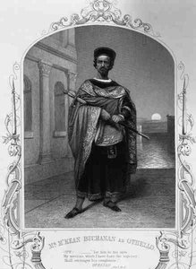 Mr McKean Buchanan als Othello, Akt I Szene 2, im Stück von William Shakespeare (1564-1616) (Gravur)