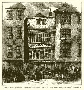 Mr. Salmons Wachsfigurenkabinett, Fleet Street--Palast von Heinrich VIII. und Kardinal Wolsey