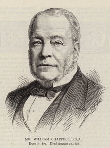 Herr William Chappell, FSA (Gravur) von English School