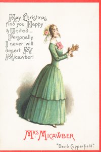 Mrs. Micawber, Weihnachtskarte