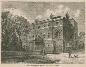 Haus von Mrs Montagu, Portman Square, London von English School