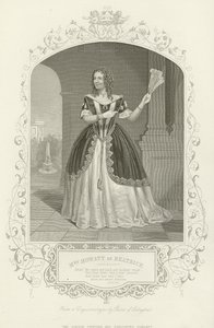 Mrs. Mowatt als Beatrice, Viel Lärm um nichts, Akt II, Szene i