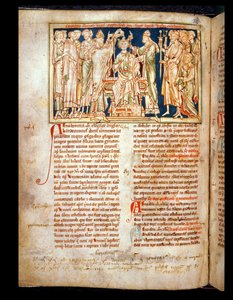 Ms 6712 (A.6.89) fol.115v Eduard der Bekenner (1004-66), Miniatur aus Flores Historiarum, von Matthew Paris, 1250-52