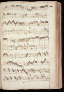 Mu Ms 168, S.301: Seite aus dem Fitzwilliam Virginal, eine Anthologie von Tastenmusik des 16. und frühen 17. Jahrhunderts von English School