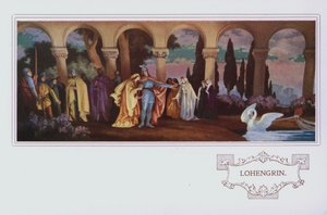 Wandgemälde im Peter Robinson Restaurant: Lohengrin