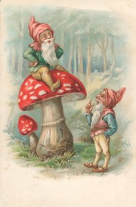 Pilz mit Gnomen