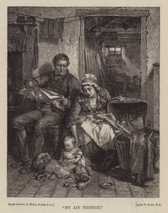 Mein eigenes Kaminfeuer (Stich) von English School