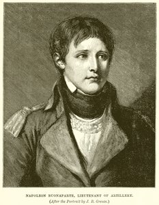 Napoleon Buonaparte, Leutnant der Artillerie von English School
