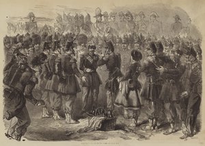Napoleon der Dritte im Lager bei Chalons von English School