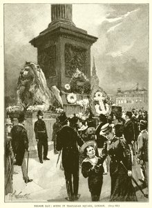 Nelson-Tag: Szene auf dem Trafalgar Square, London