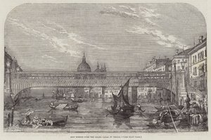 Neue Brücke über den Canal Grande in Venedig von English School