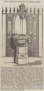 Neuer Trinkbrunnen in der Fleet Street (Stich)