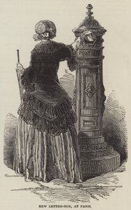 Neuer Briefkasten in Paris (Stich) von English School