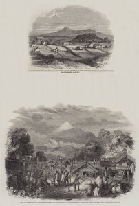 New Plymouth in Neuseeland (Gravur) von English School
