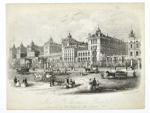 Neues St. Thomas Krankenhaus, eröffnet von Ihrer Majestät der Königin 1871