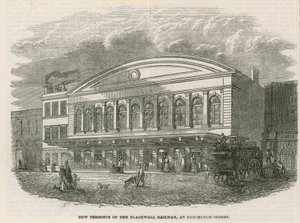 Neuer Endbahnhof der Blackwall Railway an der Fenchurch Street, London