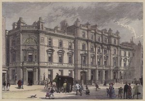 Neues Gerichtsgebäude und Polizeistation, Bow Street, London von English School