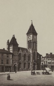 Newbury: Kommunale Gebäude (Lithografie) von English School