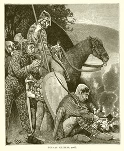 Normannische Soldaten, 1066 von English School