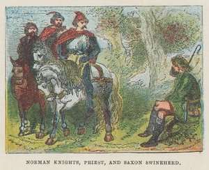 Normannischer Ritter, Priester und sächsischer Schweinehirte von English School