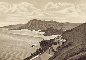 Nord-Devon: Laternenhügel und Hillsboro, Ostparade (Litho)
