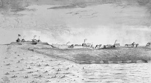 Nordwestansicht von Fort Lawrence in Chignectou