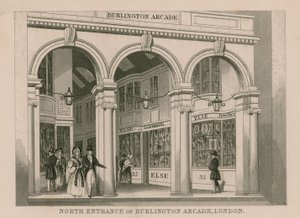 Nordeingang der Burlington Arcade, London
