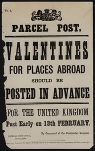 Benachrichtigung über die Frist für das Versenden von Valentinskarten ins Ausland von English School